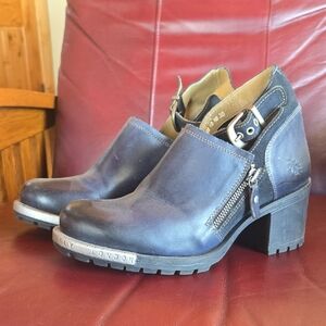 Fly London Women's Dark Blue Heeled Boots